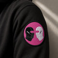Patch Maskenmotiv aufgenäht